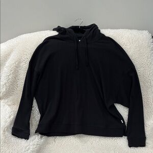 UGG Black Ribbed Knit pullover hoodie
